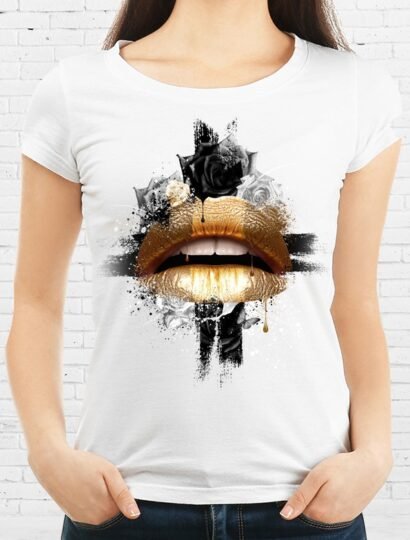 T-shirt Bouche Or