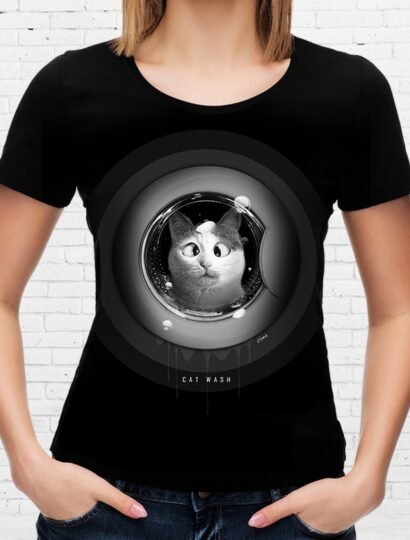 T-shirt Cat Wash