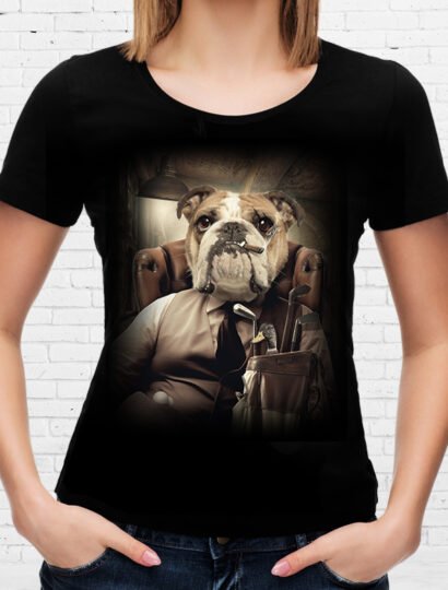 T-shirt Bulldog golf