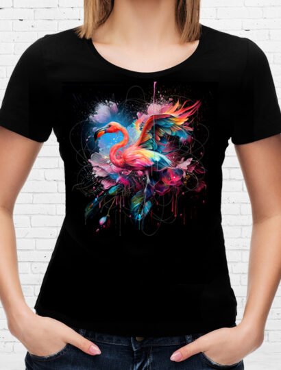 T-shirt Flamant Rose