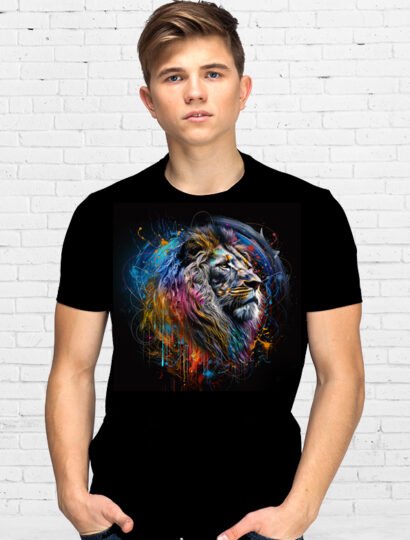 T-shirt Lion color