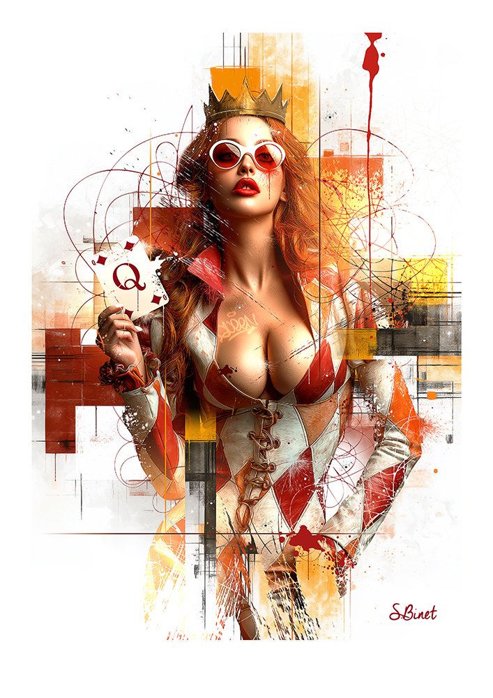 Tirage d’art "Dame de carreau" – Sylvain Binet