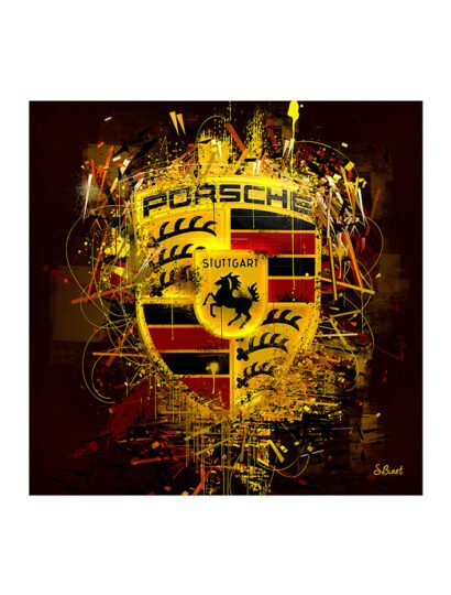Tirage d’art "Logo Porsche" – Sylvain Binet