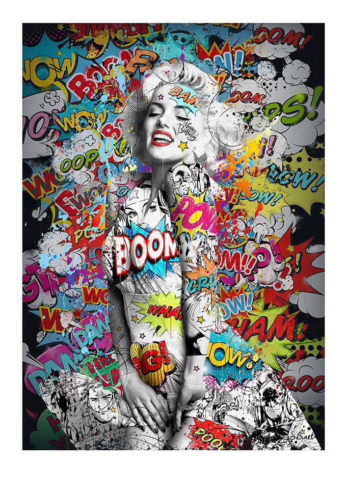 Tirage d’art "Marilyn Pop" – Sylvain Binet