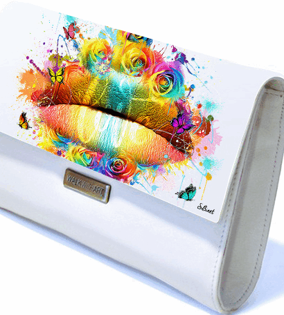 Pochette "Bouche Fleurs"