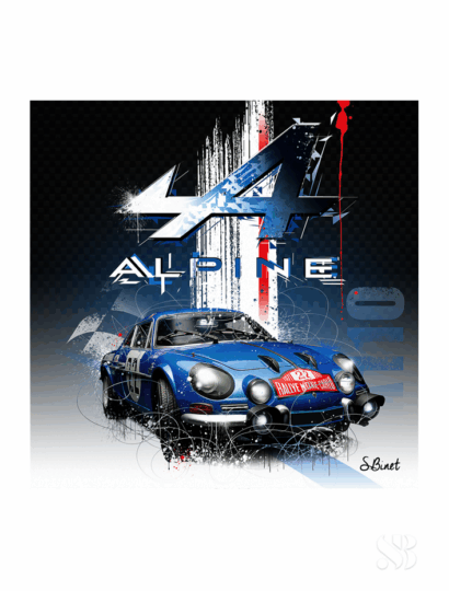 Tirage d’art "Alpine A110" – Sylvain Binet