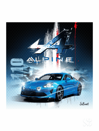 Tirage d’art "Alpine A110 GT" – Sylvain Binet