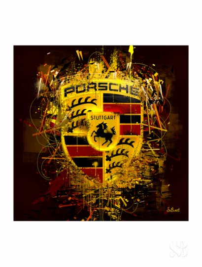 Tirage d’art "Logo Porsche" – Sylvain Binet