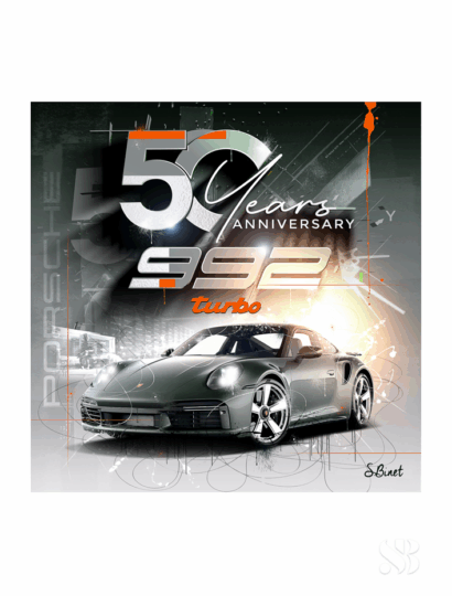 Tirage d’art "Porsche 911-992 Turbo" – Sylvain Binet