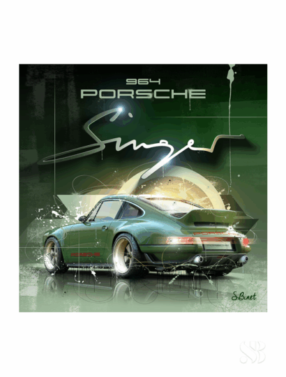 Tirage d’art "Porsche 964 Singer" – Sylvain Binet