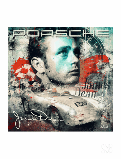 Tirage d’art "Porsche James Dean" – Sylvain Binet