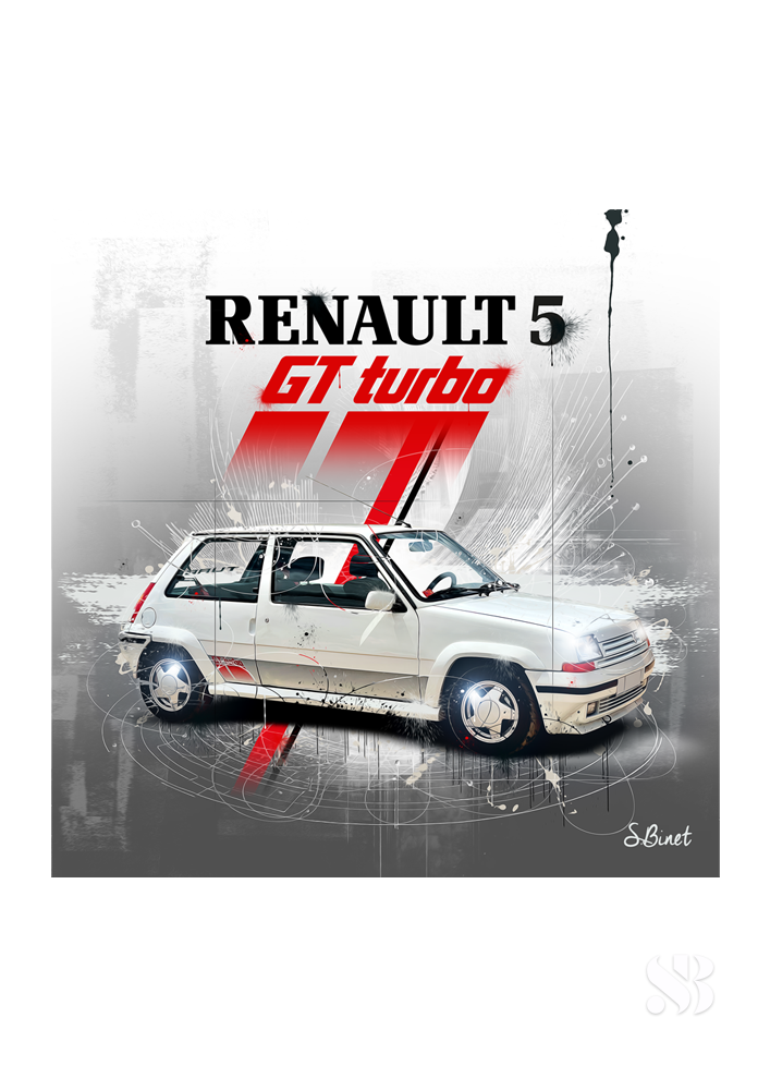 Tirage d’art "Renault GT Turbo" – Sylvain Binet