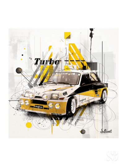 Tirage d’art "Renault Maxi Turbo" – Sylvain Binet