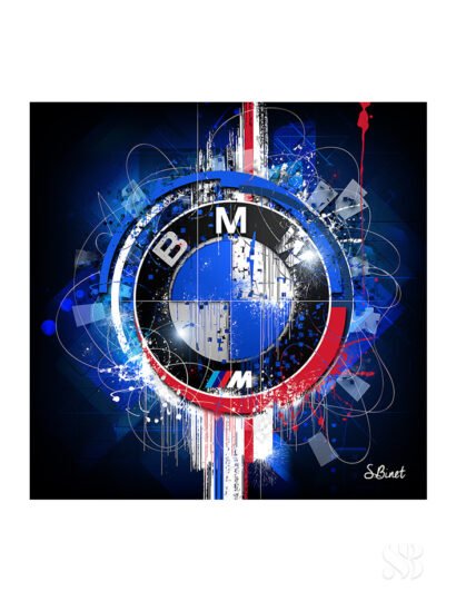 Tirage d’art "Logo BMW" – Sylvain Binet