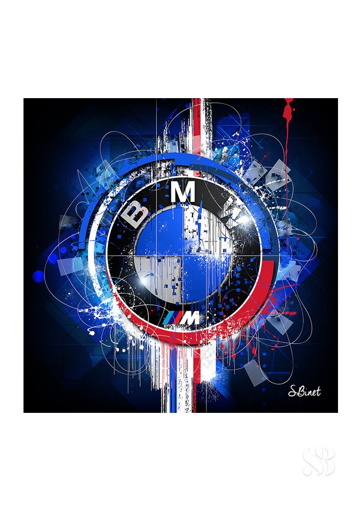 Tirage d’art "Logo BMW" – Sylvain Binet