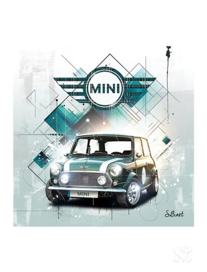 Tirage d’art "Mini Cooper 1977" – Sylvain Binet