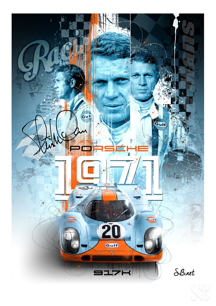 Tirage d’art "Porsche 917K" – Sylvain Binet