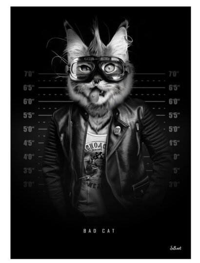 Tirage d’art "Bad Cat" – Sylvain Binet