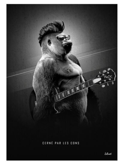Tirage d’art "Cerné par les cons" – Sylvain Binet