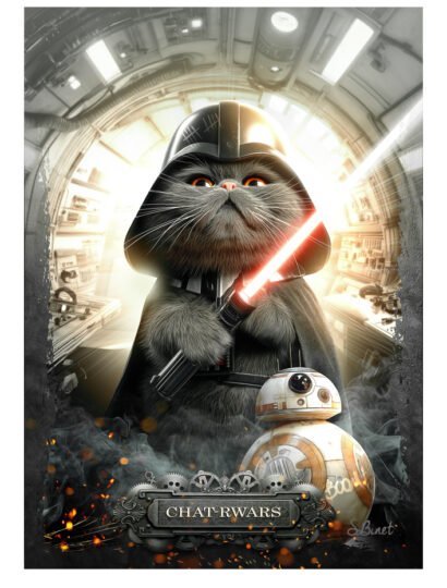 Tirage d’art "Chat-rwars" – Sylvain Binet