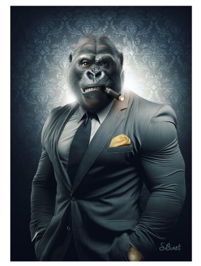 Tirage d’art "Gorille Mafia" – Sylvain Binet