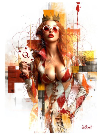 Tirage d’art "La dame de carreau" – Sylvain Binet