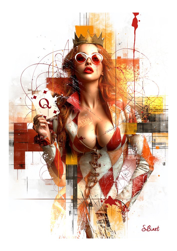 Tirage d’art "La dame de carreau" – Sylvain Binet