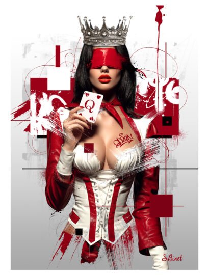 Tirage d’art "La dame de cœur" – Sylvain Binet