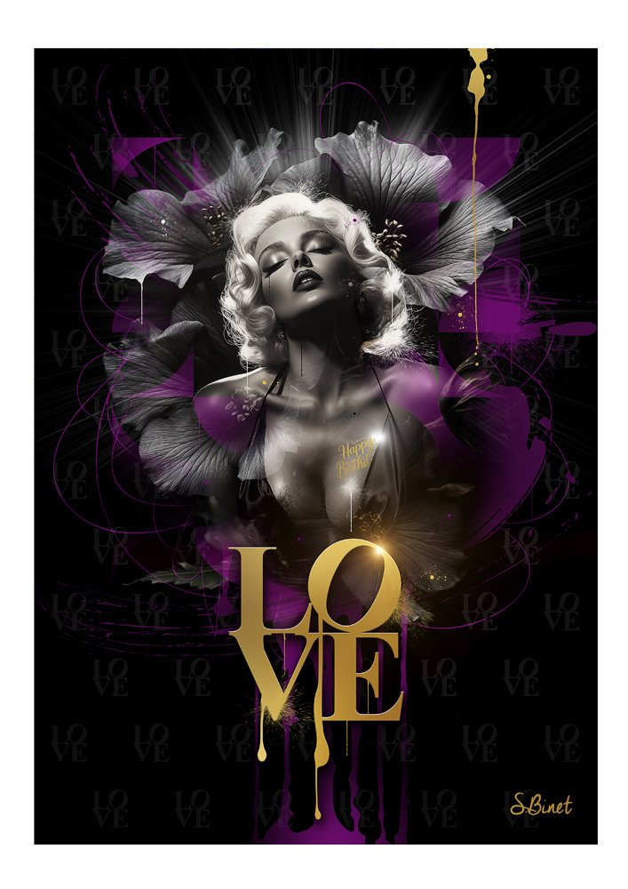 Tirage d’art "Marilyn Love" – Sylvain Binet