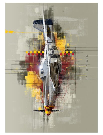 Tirage d’art "P51 Mustang" – Sylvain Binet