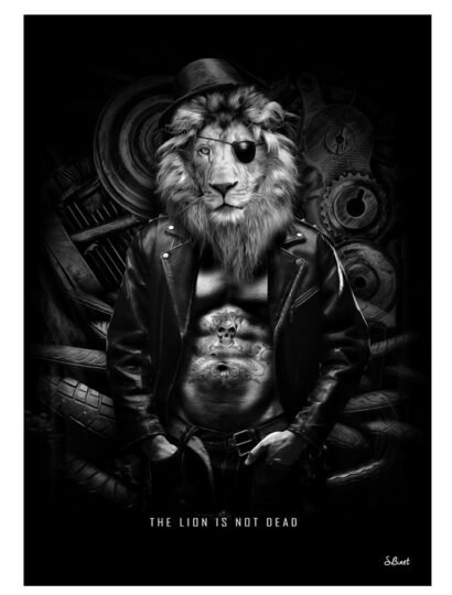 Tirage d’art "The Lion Is Not Dead" – Sylvain Binet