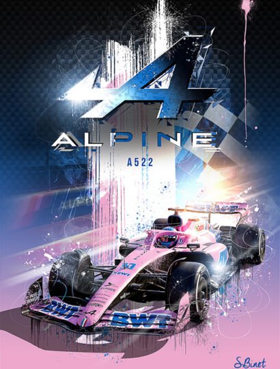 Tirage d’art "Alpine A522" – Sylvain Binet