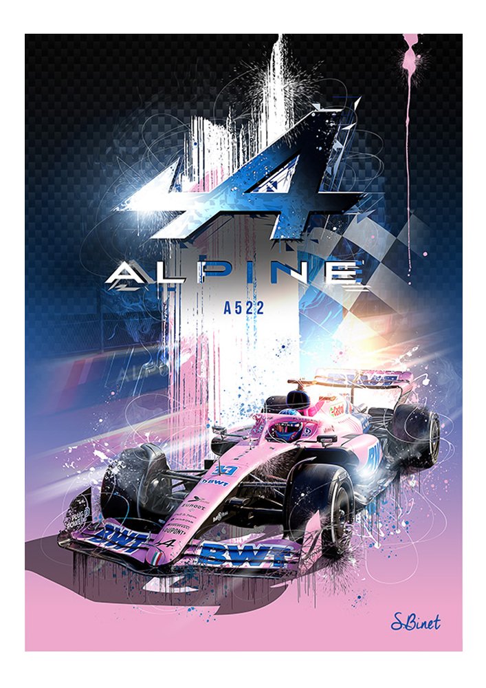Tirage d’art "Alpine A522" – Sylvain Binet