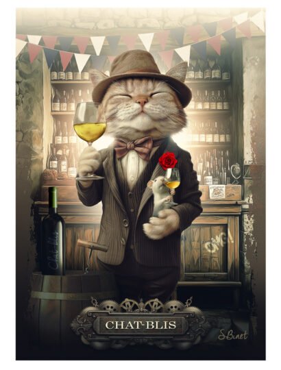Tirage d’art "Chat-blis" – Sylvain Binet