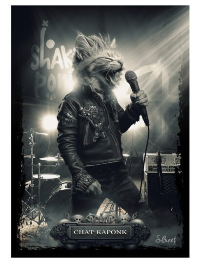 Tirage d’art "Chat-kaponk" – Sylvain Binet