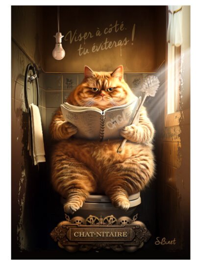 Tirage d’art "Chat-nitaire" – Sylvain Binet