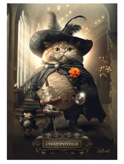 Tirage d’art "Chat-potelé" – Sylvain Binet