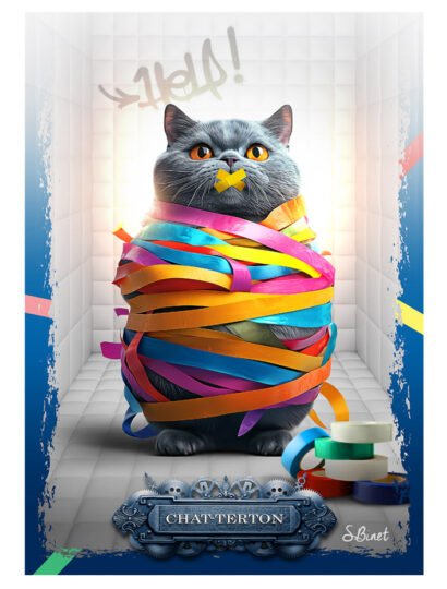 Tirage d’art "Chat-terton" – Sylvain Binet