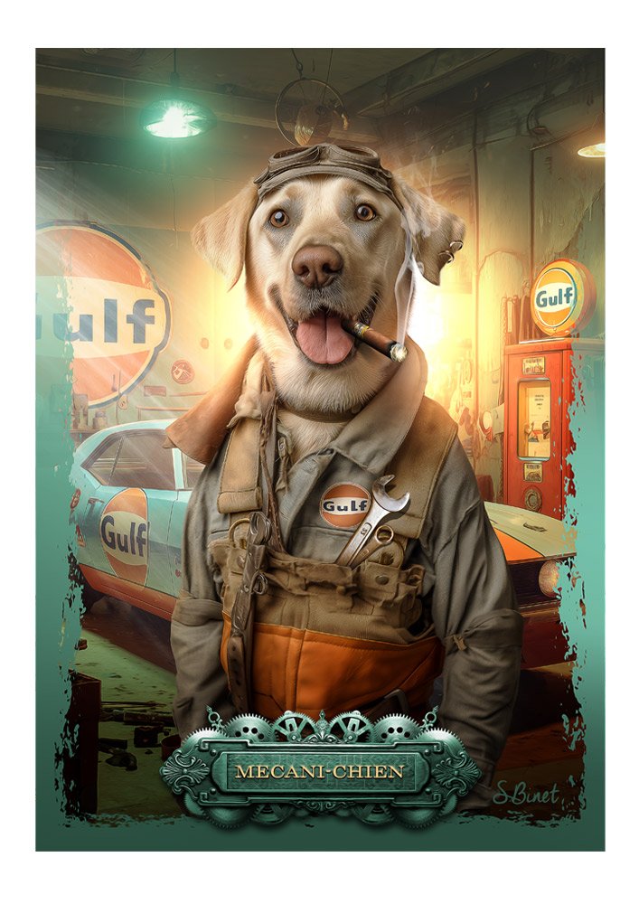 Tirage d’art "Mécani-chien" – Sylvain Binet