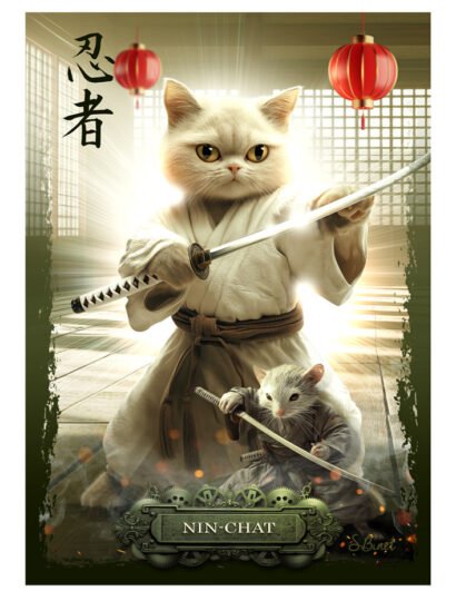 Tirage d’art "Nin-chat" – Sylvain Binet