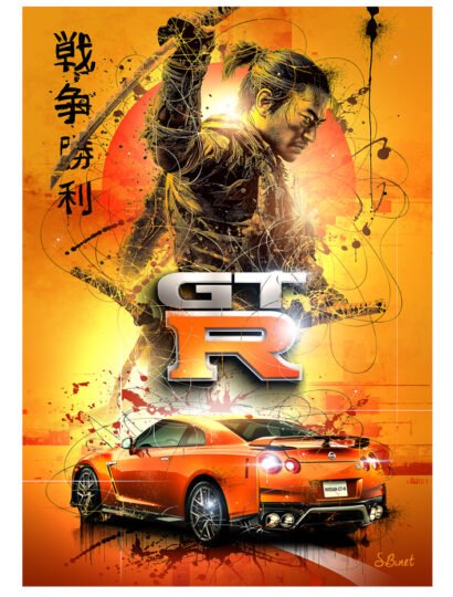 Tirage d’art "Nissan GT-R" – Sylvain Binet