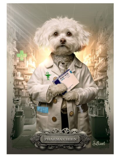Tirage d’art "Pharma-chien" – Sylvain Binet