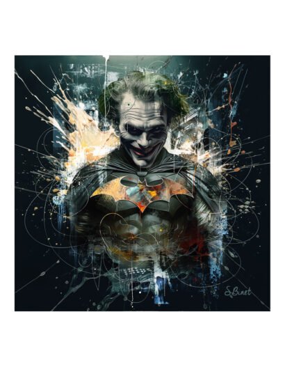 Tirage d’art "Batman vs Joker" – Sylvain Binet