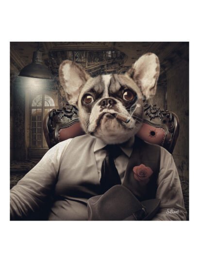 Tirage d’art "Bouledogue Mafia" – Sylvain Binet