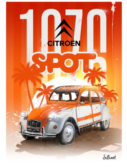 Tirage d’art "Citroën 2CV Spot" – Sylvain Binet