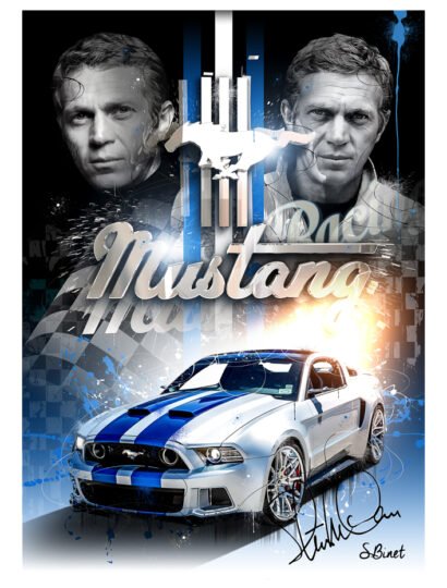 Tirage d’art "Ford Mustang" – Sylvain Binet