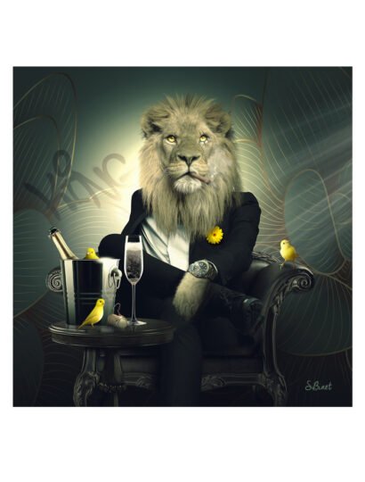 Tirage d’art "Lion Chesterfield" – Sylvain Binet