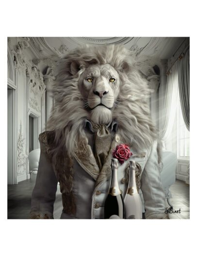 Tirage d’art "Lion Luxury" – Sylvain Binet
