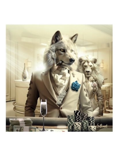 Tirage d’art "Loup Luxury" – Sylvain Binet