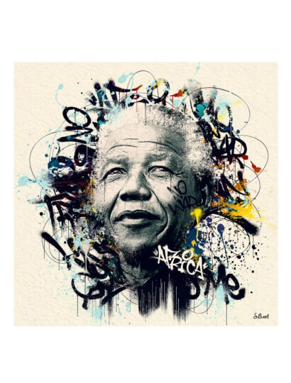 Tirage d’art "Nelson Mandela" – Sylvain Binet